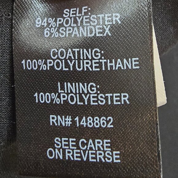 Torrid  Peplum Faux Leather Tank Top - Deep Black - Picture 6 of 9